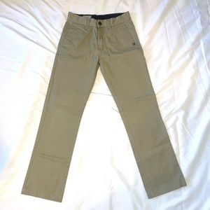 Boys size 10 Regular Volcom VMonty Tan Pants